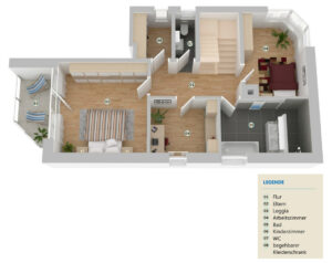 Grundriss - untere Etage