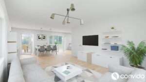Wohnzimmer / Essbereich