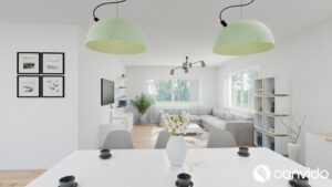 Wohnzimmer / Essbereich