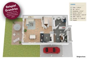 Grundriss-Beispiel Erdgeschoss