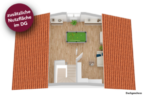 Grundriss-Beispiel Dachgeschoss