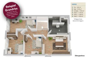 Grundriss-Beispiel Obergeschoss