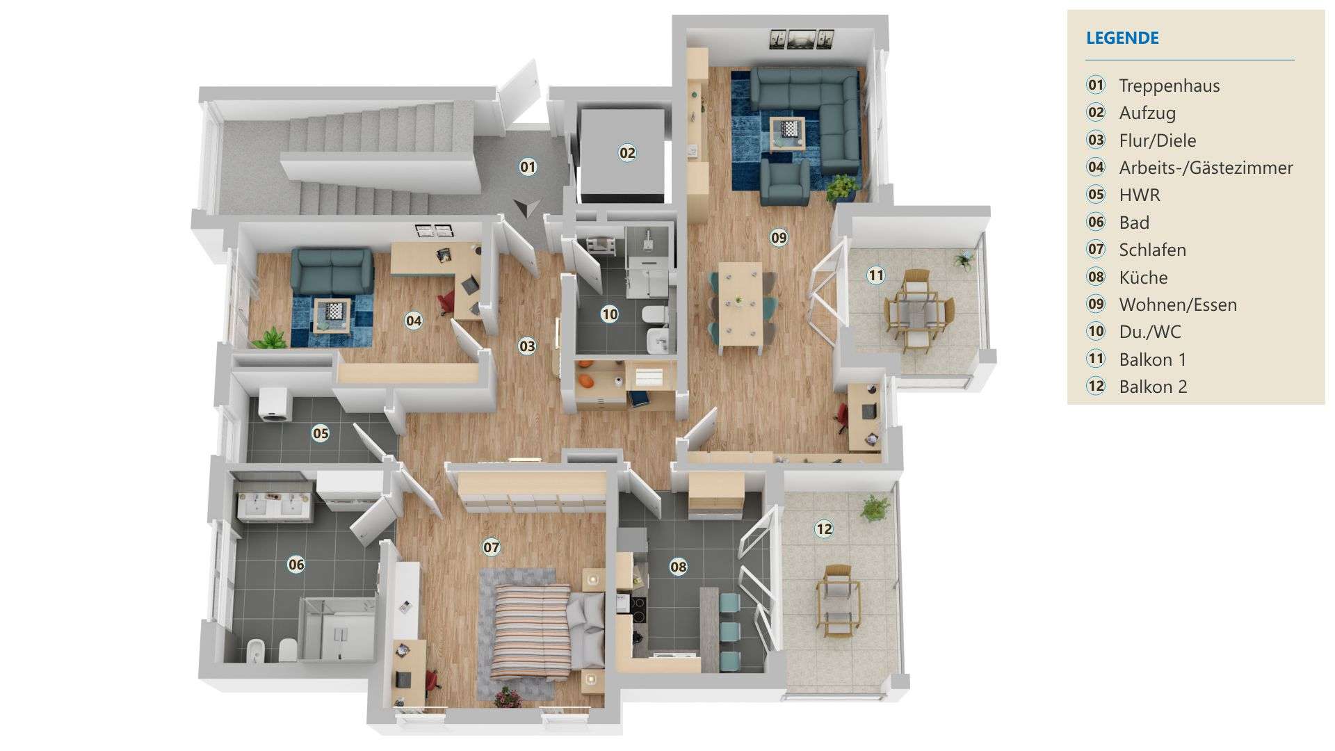 Grundriss 3D